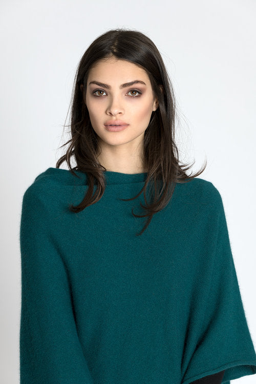 Short hotsell cashmere poncho