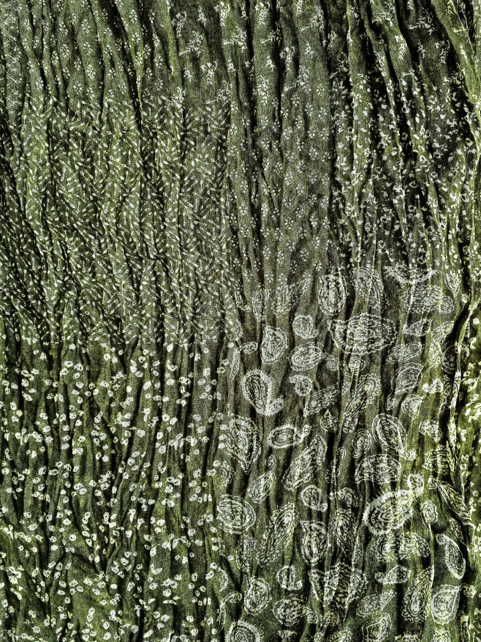 Cotton Hemp Scarves Botanic Mosaic