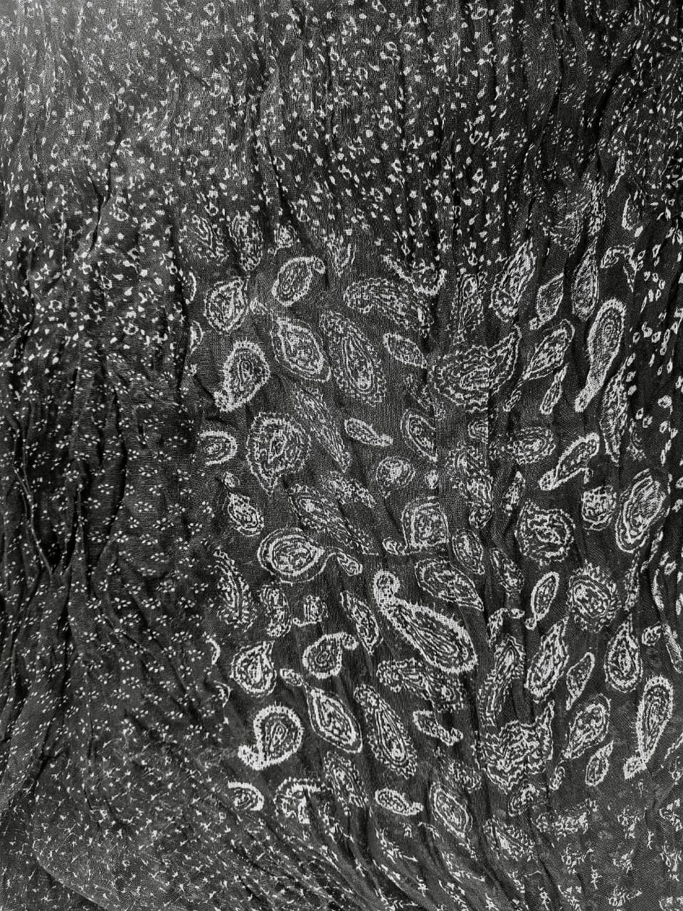 Cotton Hemp Scarves Botanic Mosaic