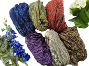 Cotton Hemp Scarves Botanic Mosaic