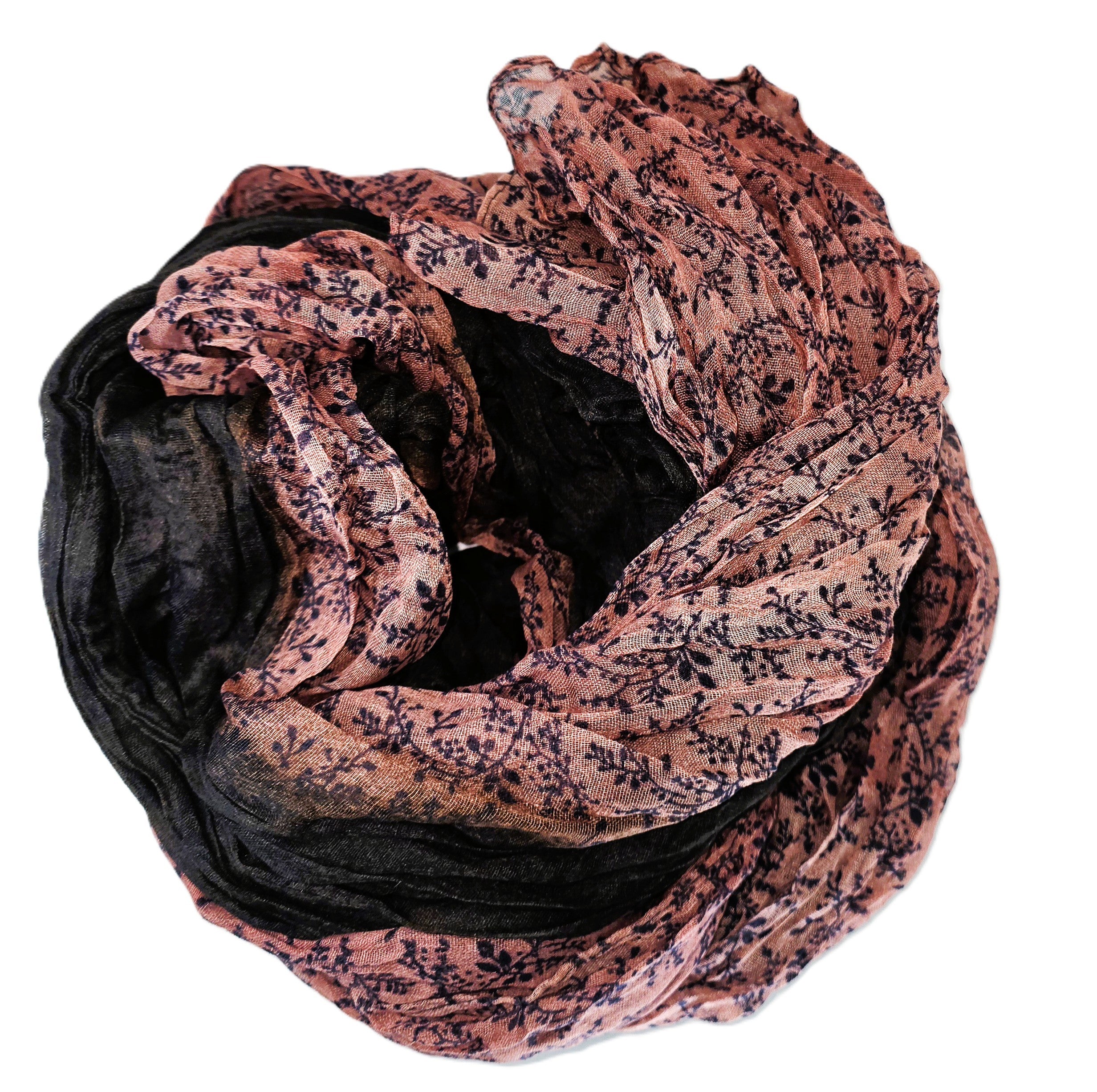 Cotton Hemp Scarves Botanic Mosaic