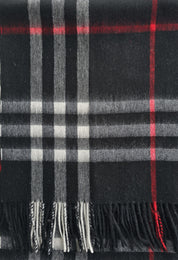 Plaid cashmere scarves