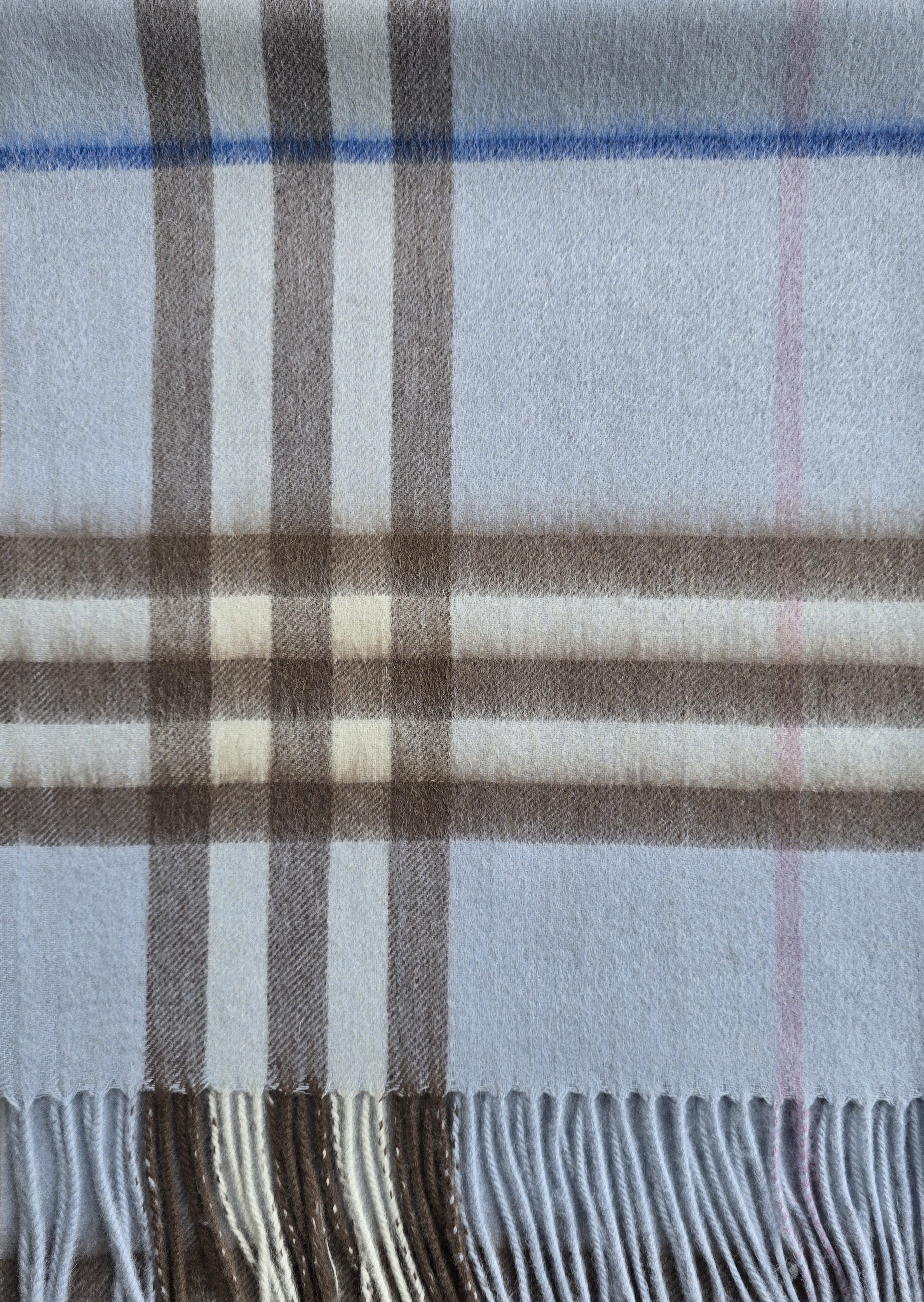 Plaid cashmere scarves