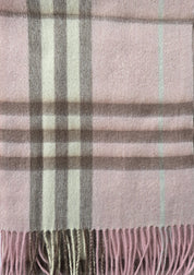 Plaid cashmere scarves