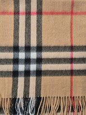 Plaid cashmere scarves
