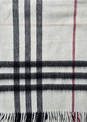 Plaid cashmere scarves