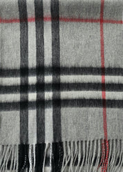 Plaid cashmere scarves