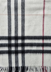 Plaid cashmere scarves