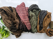 Cotton Hemp Scarves  Two Tone