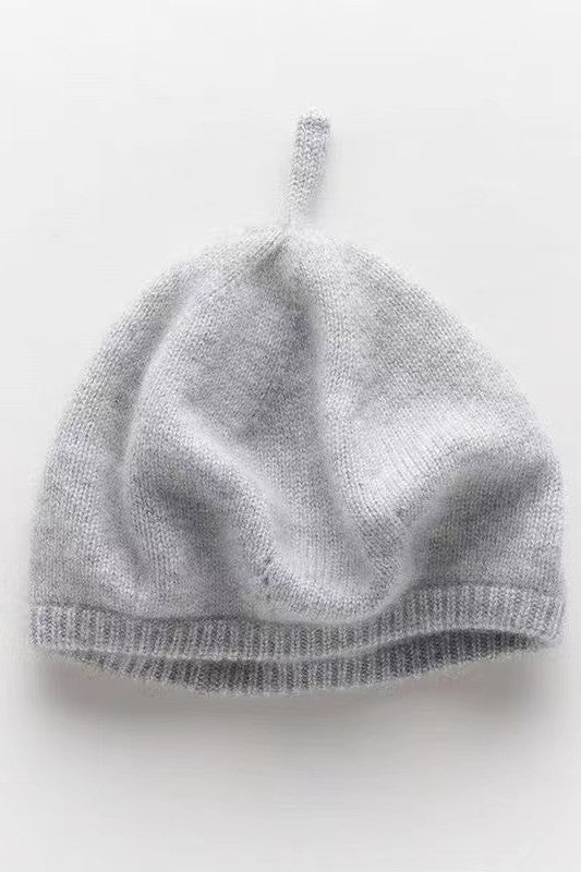 Cashmere Pompom Beanie