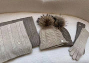 Cashmere Pompom Beanie