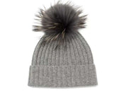 Cashmere Pompom Beanie