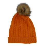 Cashmere Pompom Beanie