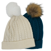 Cashmere Pompom Beanie