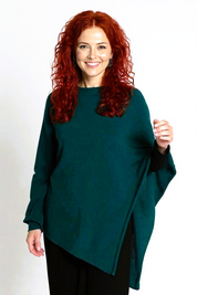 Short Cashmere Poncho - Slim Fit