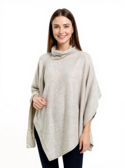 Short Cashmere Poncho - Slim Fit