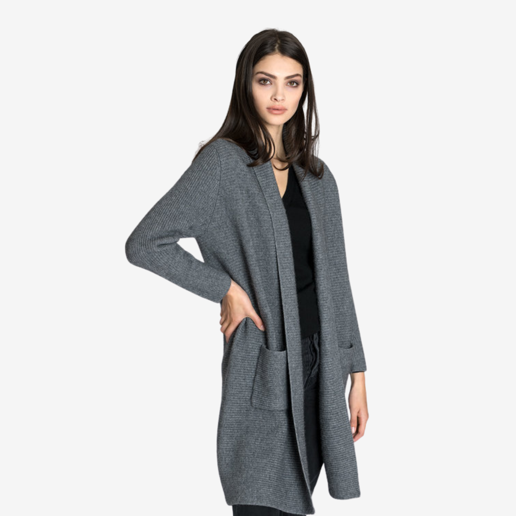Long Baby Cashmere Cardigan