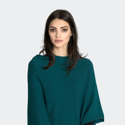 Short Cashmere Poncho - Boxy Fit