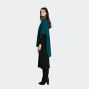 Short Cashmere Poncho - Boxy Fit