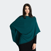 Short Cashmere Poncho - Boxy Fit