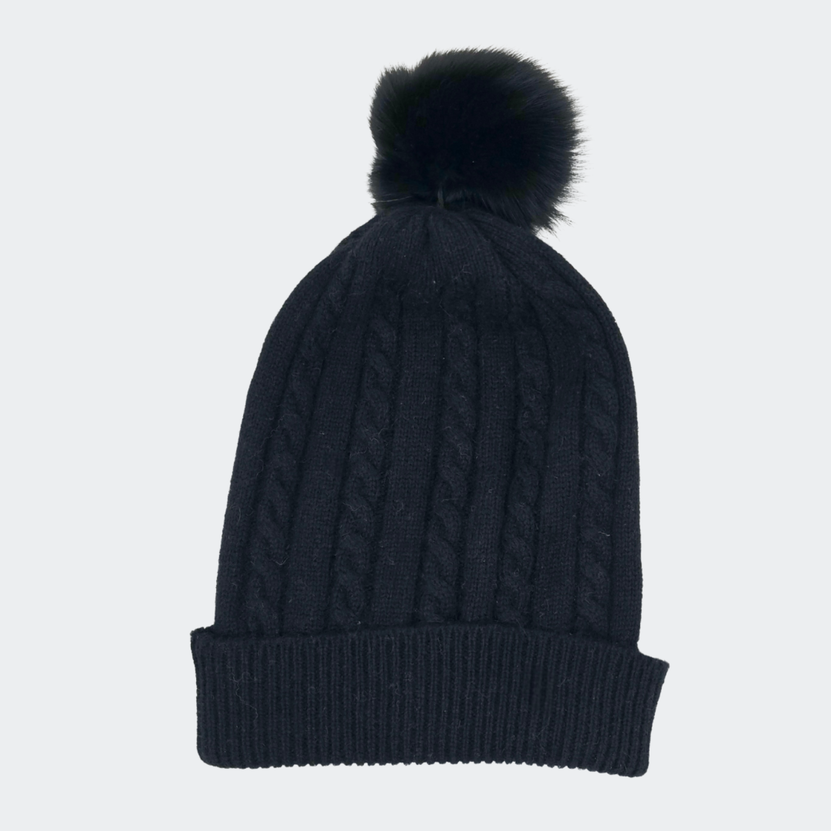 Cashmere Pompom Beanie