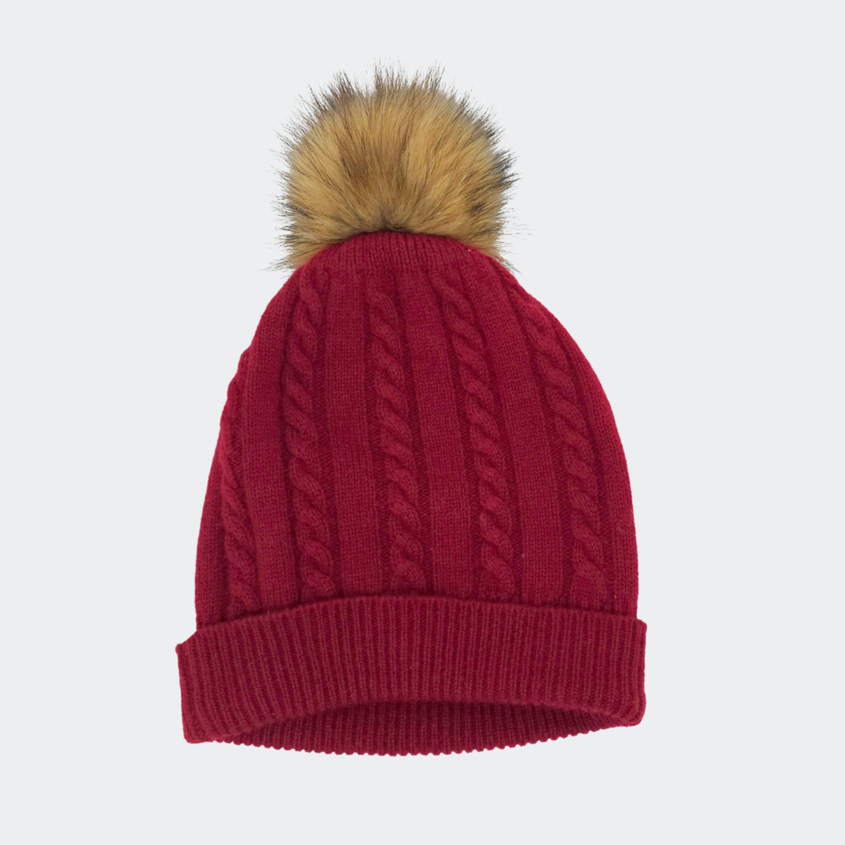 Cashmere Pompom Beanie