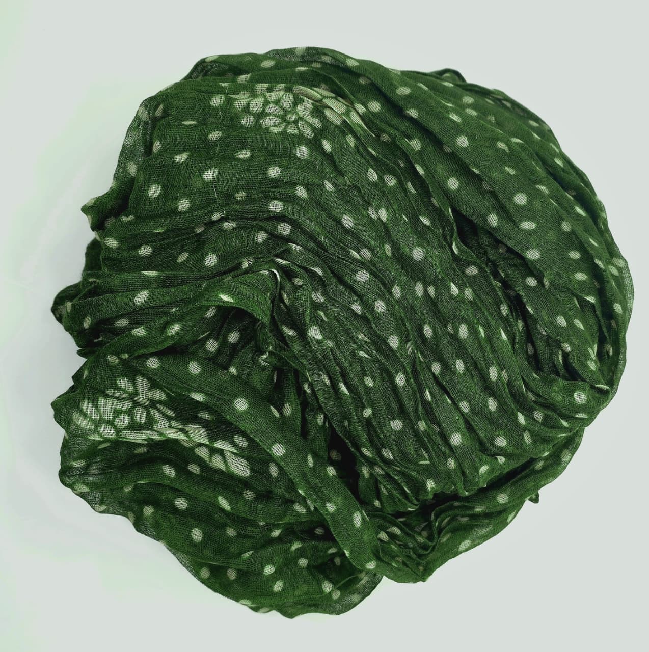 Cotton Hemp Scrves Polka Dot