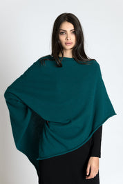 Short Cashmere Poncho - Slim Fit