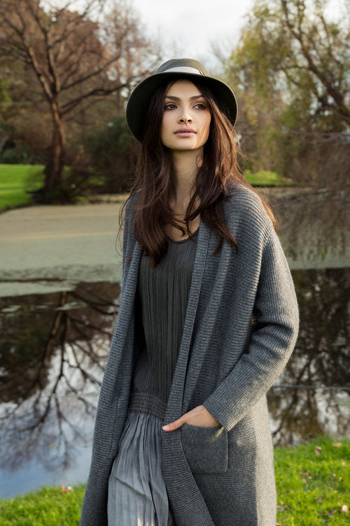 Long Baby Cashmere Cardigan