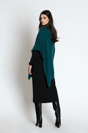Short Cashmere Poncho - Slim Fit